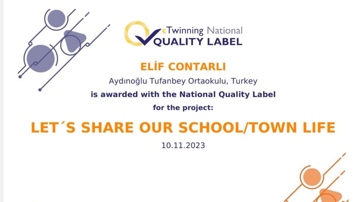 Okulumuza e-Twinning Ulusal Kalite Etiketi